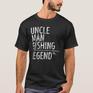 Camiseta Tío Pescador Hombre Leyenda De La Pesca Orgulloso