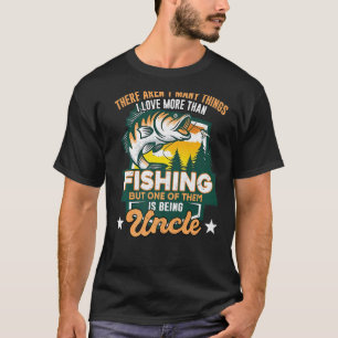 Camiseta Tío pescador pescando carrete genial tío