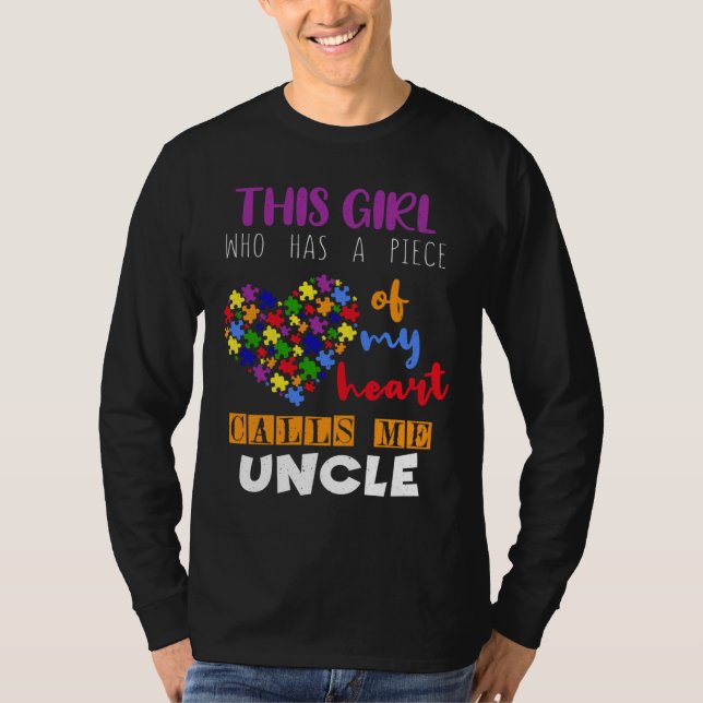 Camiseta Tío Piece Chica rompe el autismo Conciencia (Anverso)