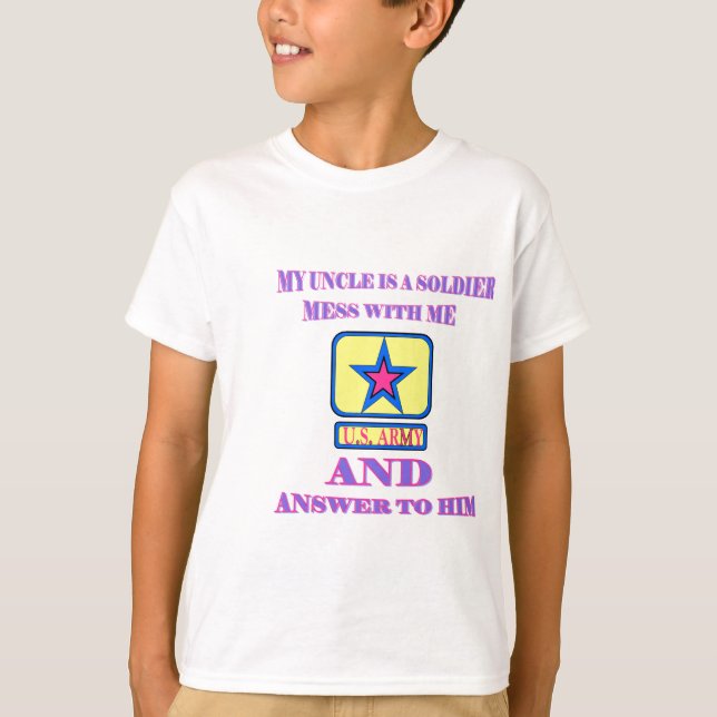 CAMISETA TÍO PINK Y AZUL DEL EJÉRCITO (Anverso)