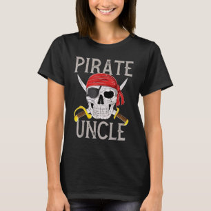 Camiseta Tío pirata bandera Jolly Roger calavera familia pi