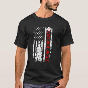 Camiseta Tío receptor de béisbol de un receptor de béisbol