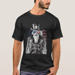 Camiseta Tío retro de Grunge vintage Sam Bandera Americana 