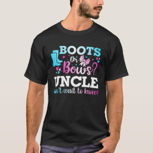 Camiseta Tío Revelación de Género de Anuncio de Baby Shower