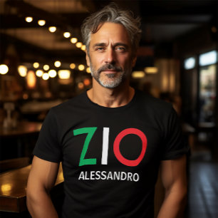 Camiseta Tio rojo verde verde zio italiano