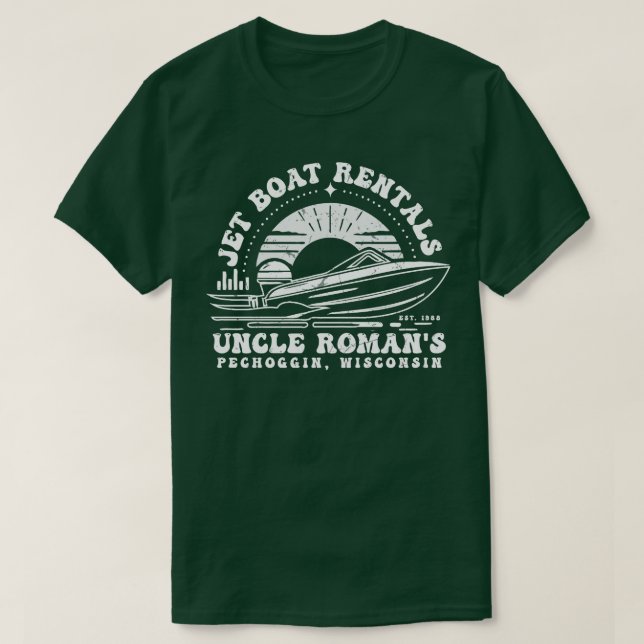 Camiseta Tío Romans Alquiler de Jet Bot (Diseño del anverso)