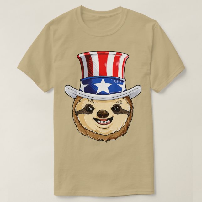 Camiseta Tío Sam 4 de julio de eslogan para hombres mujeres (Diseño del anverso)