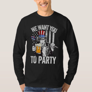 Camiseta Tío Sam 4 De Julio Hombres Mujeres Bandera Estadou