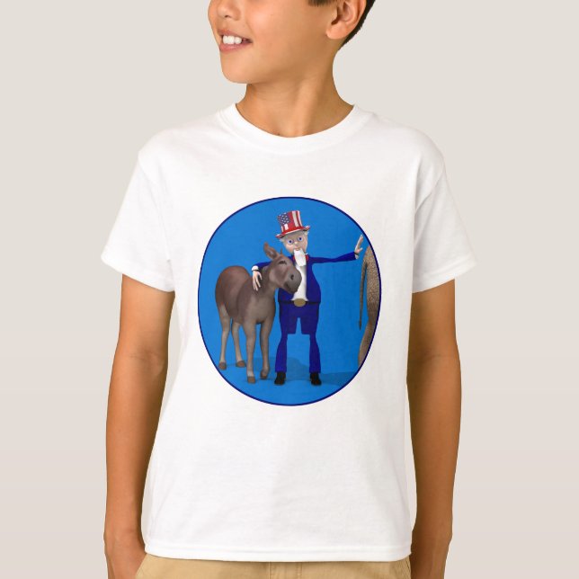 Camiseta Tío Sam ama a los burros (Anverso)