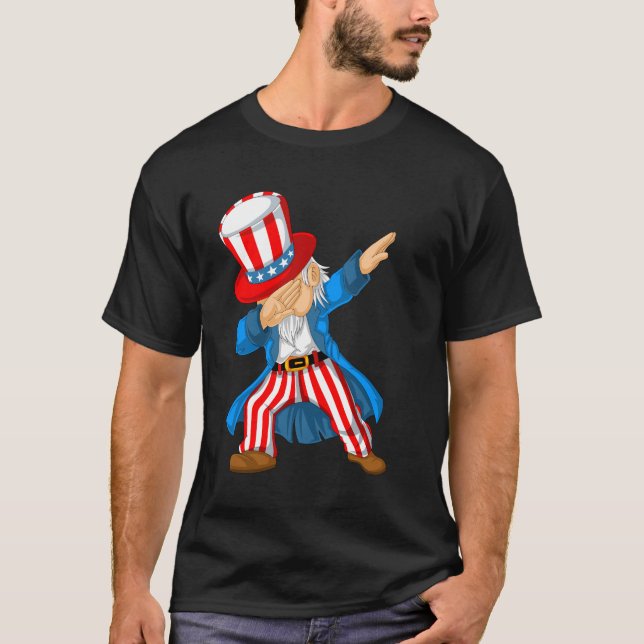 Camiseta Tío sam dabbing (Anverso)