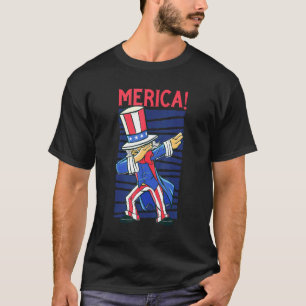 Camiseta Tío Sam Dabbing 4 De Julio Merica Hombres Mujeres