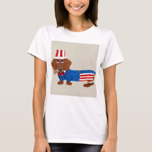 Camiseta Tío Sam Dachshund