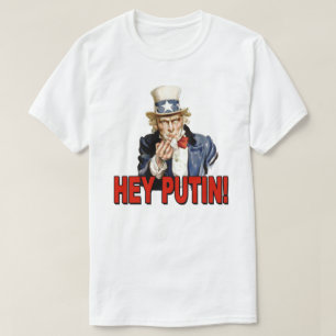 Camiseta Tío Sam dedo medio Hey Putin