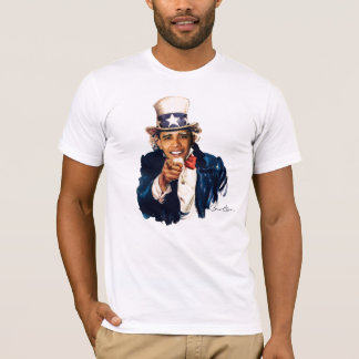 Camiseta Tío Sam - diseño del espacio en blanco de Barack