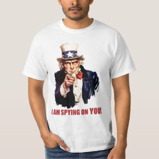 Camiseta Tío Sam: ¡Estoy espiando en usted!