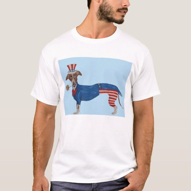 Camiseta Tío Sam Galgo (Anverso)