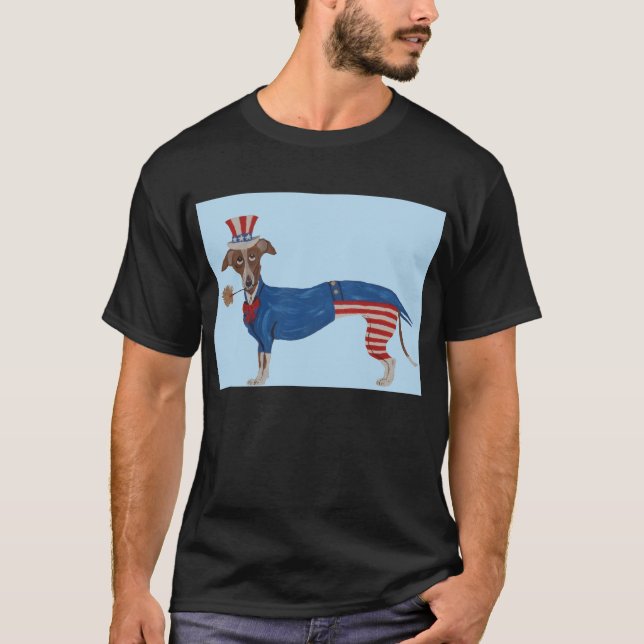 Camiseta Tío Sam Galgo (Anverso)