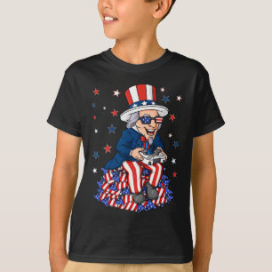 Camiseta Tío Sam Game Controller 4 De Julio Niños Los Niños