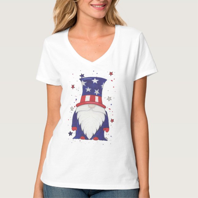 Camiseta Tío Sam Gnome (Anverso)