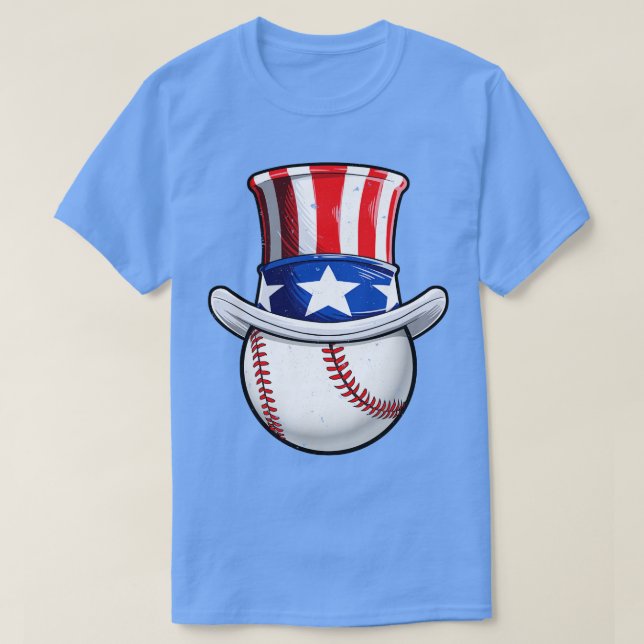 Camiseta Tío Sam Gorra Bandera Americana 4 de Julio de Béis (Diseño del anverso)
