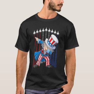 Camiseta Tío Sam haciendo dab el 4 de julio Niños Hombres D