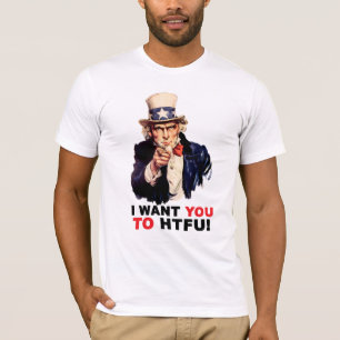 Camiseta Tío Sam HTFU - Bella Canvas