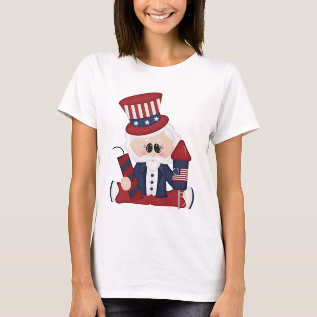 Camiseta Tío Sam July Fourth Holiday (Anverso)
