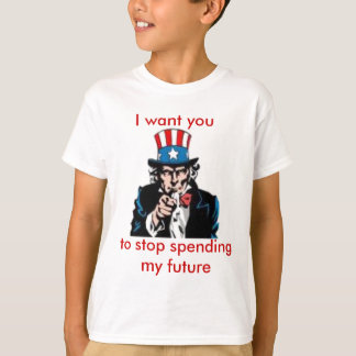 Camiseta tío Sam, le quiero, para parar el pasar de mi