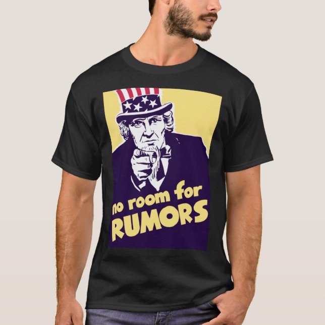 Camiseta Tío Sam No Hay Espacio Para La Propaganda De Rumor (Anverso)