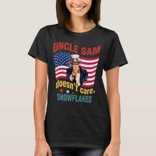 Camiseta Tío Sam no le importa la bandera norteamericana