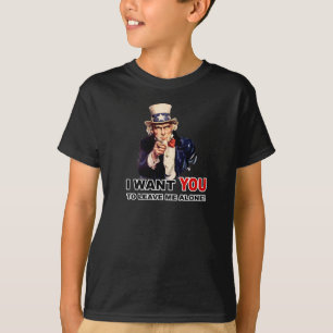 Camiseta Tío Sam QUIERE QUE ME DEJES EN PAZ