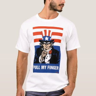 Camiseta Tío Sam-Tirón mi dedo