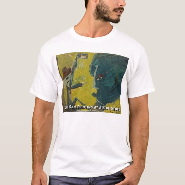 CAMISETA TÍO SAM TORMENTA AZUL (Anverso)