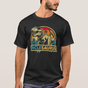Camiseta Tío Saurio T - Rex Dinosaurio Tío Saurio Familia