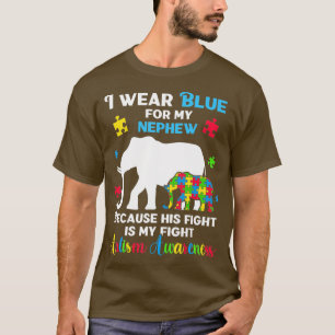 Camiseta Tío tía Autismo Conciencia, Elefante Autista P