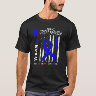 Camiseta Tío Tía Azul Por Mi Gran Autismo Nephew