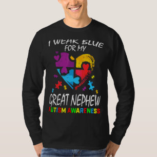 Camiseta Tío Tía Que Llevo Azul Por Mi Autismo De Gran Sobr