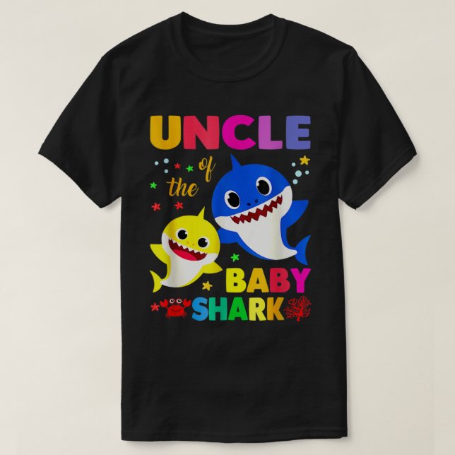 Camiseta Tío Tiburón tío Día de la Madre Familia Shark (Diseño del anverso)