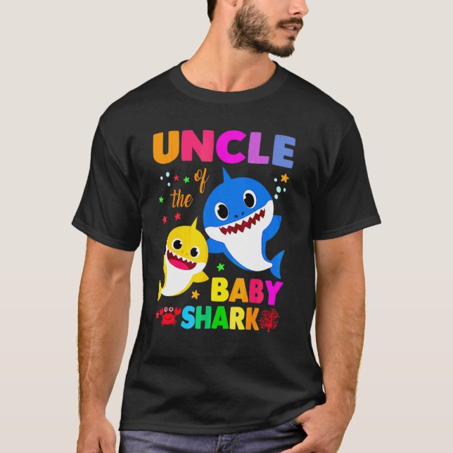 Camiseta Tío Tiburón tío Día de la Madre Familia Shark (Anverso)