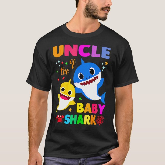 Camiseta Tío Tiburón tío Día de la Madre Familia Shark (Anverso)