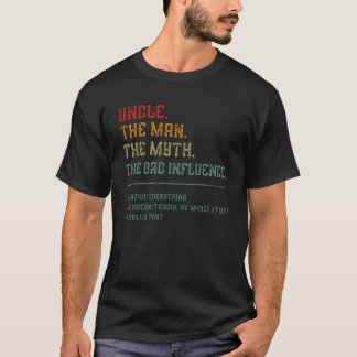 Camiseta Tío Vintage El Hombre El Mito La Mala Influencia R