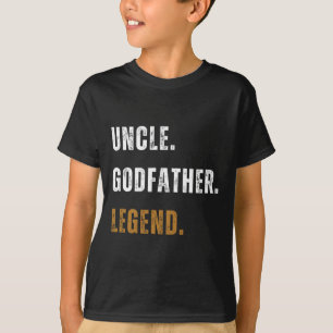 Camiseta Tío Vintage Godfather Leyenda Funny Nuevo Tío Fat