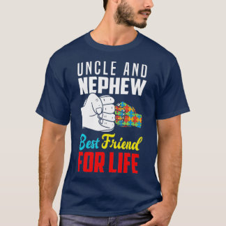 Camiseta Tío Y Sobrino Mejor Amigo De La Vida Autista