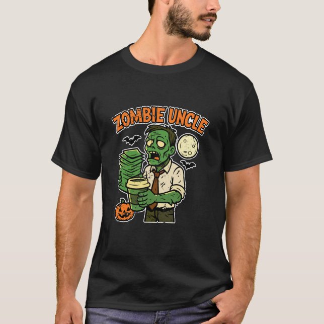Camiseta Tío Zombi con Café (Anverso)