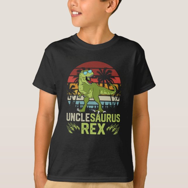 Camiseta Tíoesarurus Rex | Diseño Retro Genial de Dinosauri (Anverso)