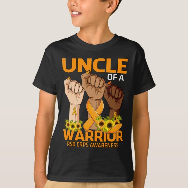 Camiseta Tíos De Mano De Un Guerrero RSD Concienciación De  (Anverso)