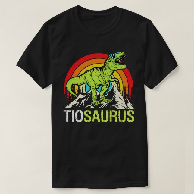 Camiseta Tiosaurus Dinosaur Tío Saurus Día del Padre (Diseño del anverso)
