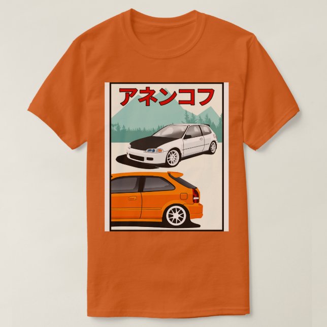 Camiseta Típer cívico de Honda (Diseño del anverso)