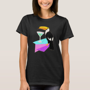 Camiseta Típico Tíki Bird Martini Vodka Happy Hour Bir