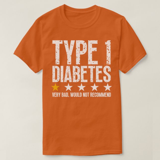 Camiseta Tipo 1 Diabetes 2 (Diseño del anverso)
